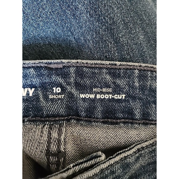 Old Navy WOW Bootcut Jeans Womens 10 Short Blue Medium Wash Stretch NEW - Picture 6 of 10